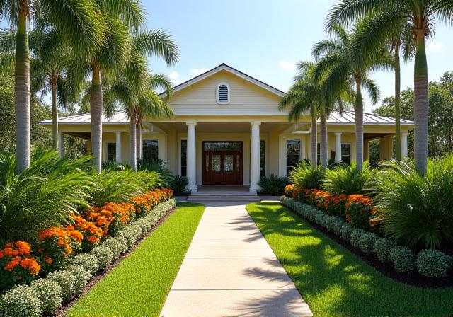Commercial landscape entrance in Cocoa FL